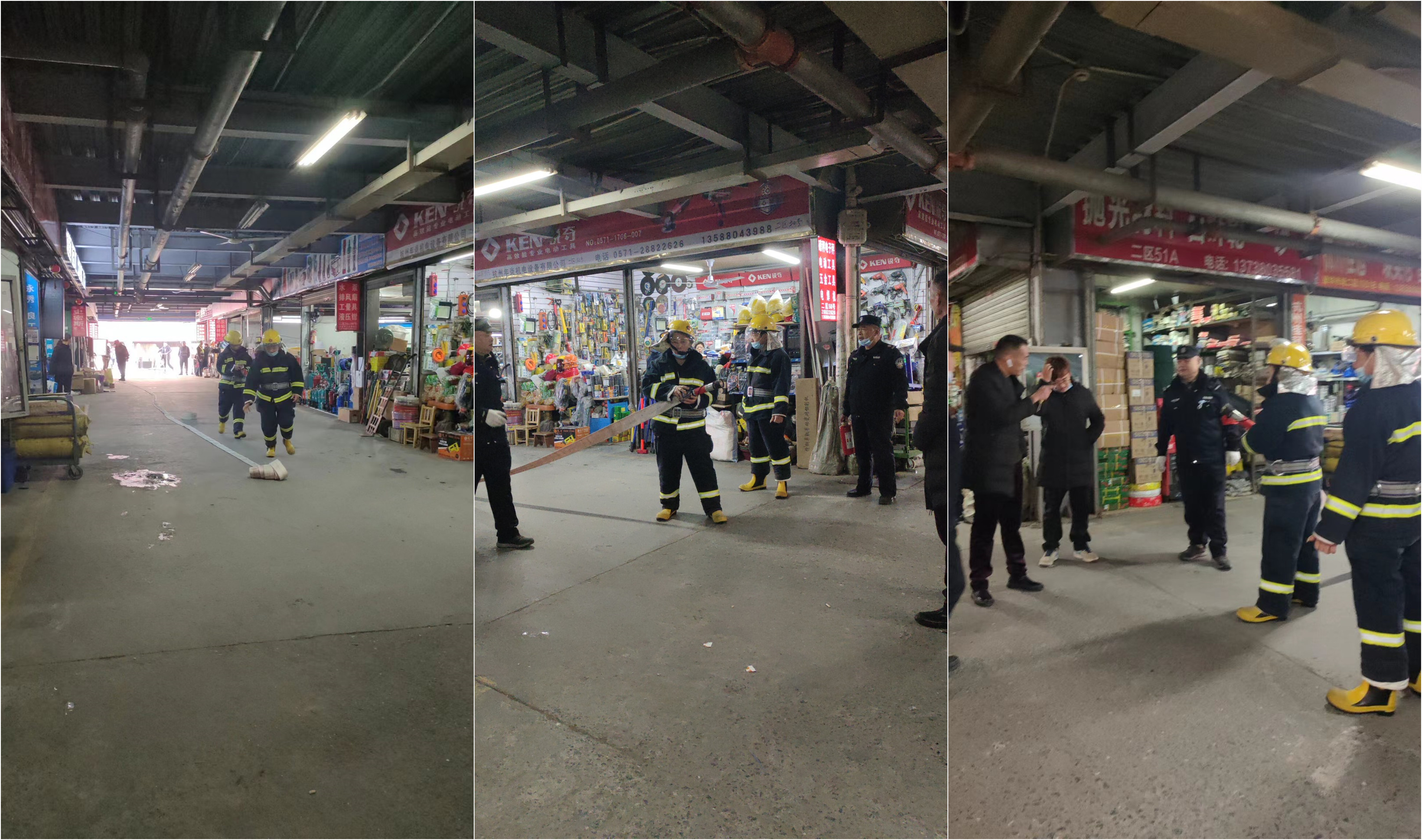 尊龙凯时市场开展消防应急拉练活动
