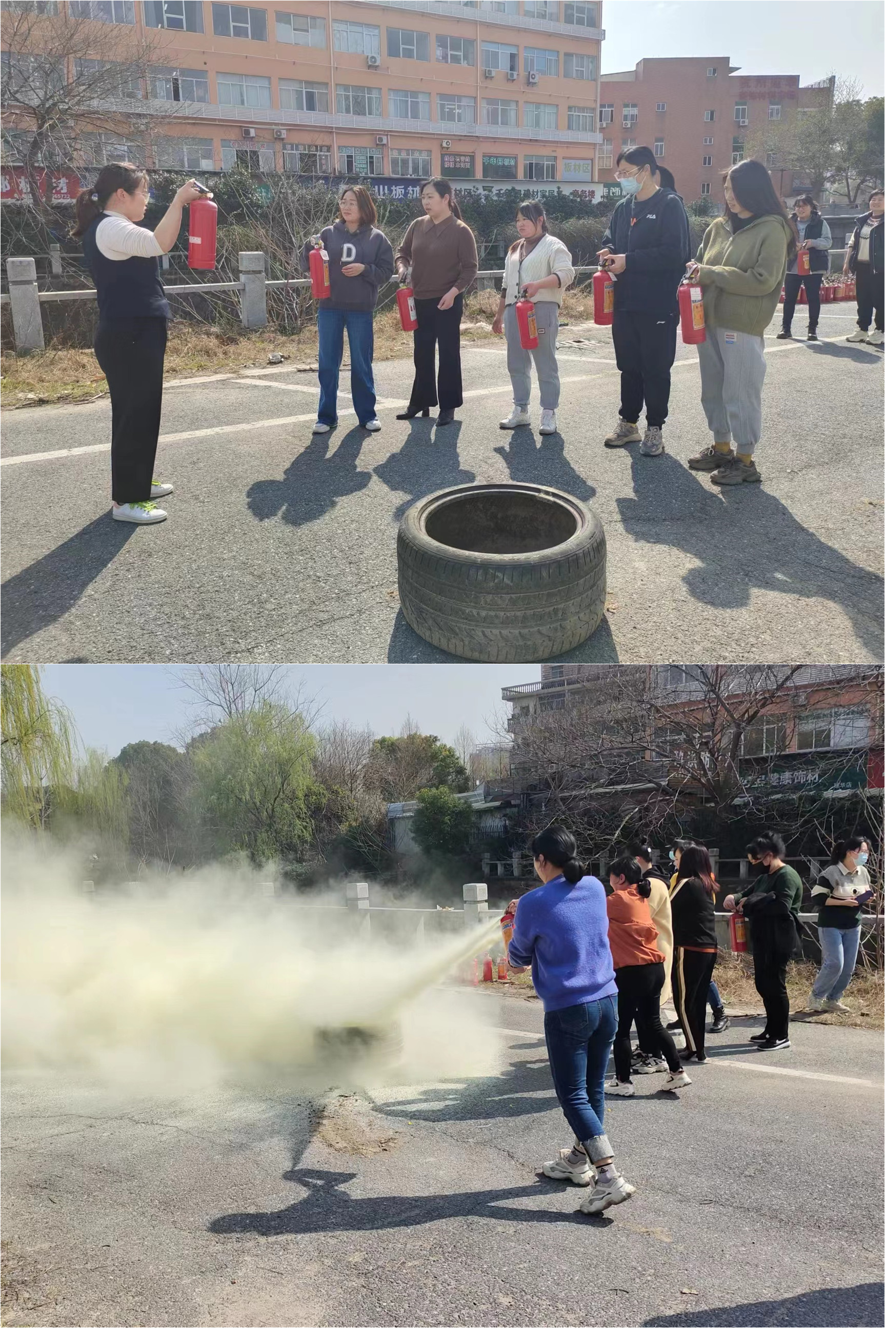 关注消防，，，，，，，防患未然——人人会用灭火器