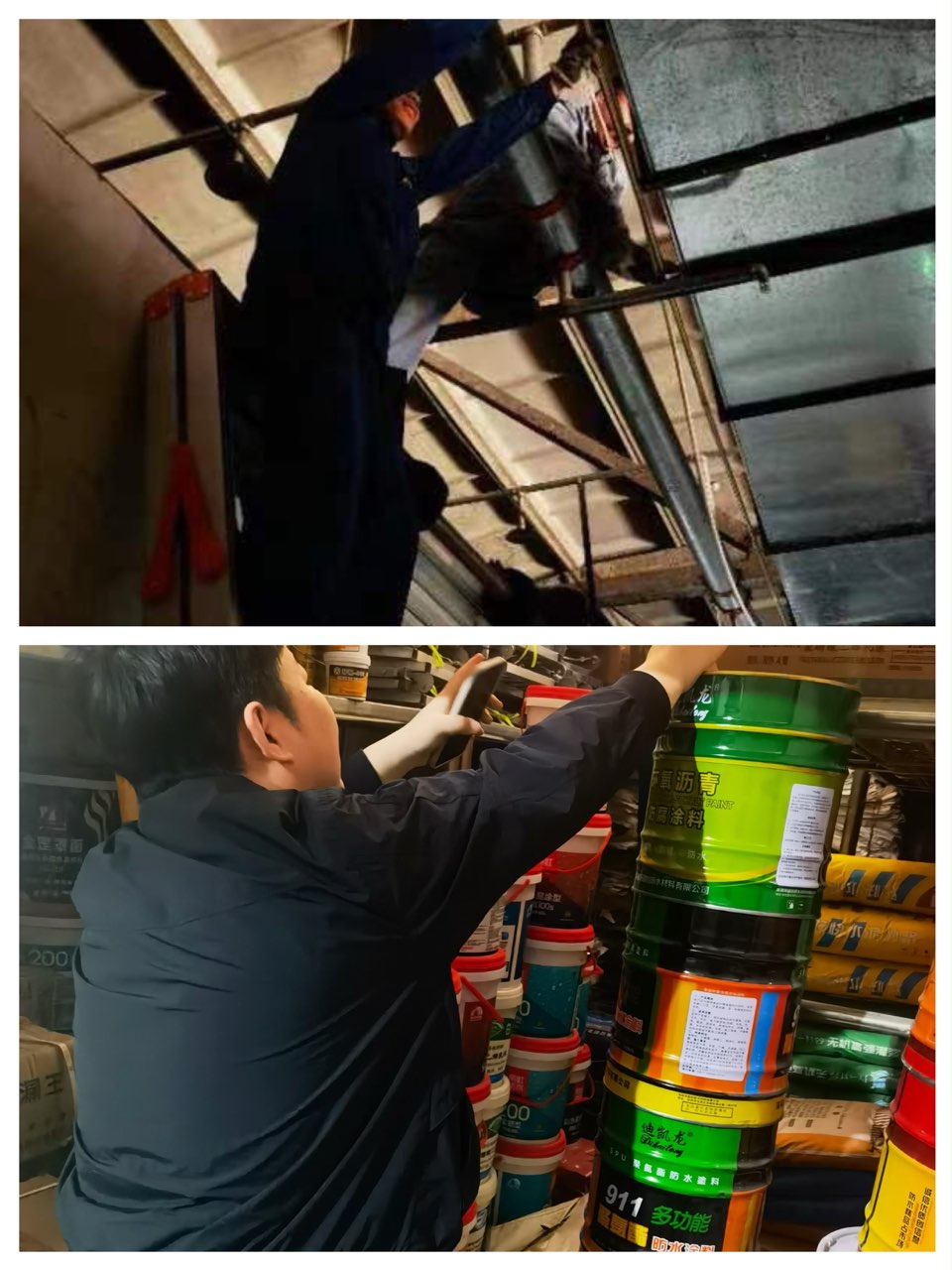 尊龙凯时市场节前仓库安全检查进行时