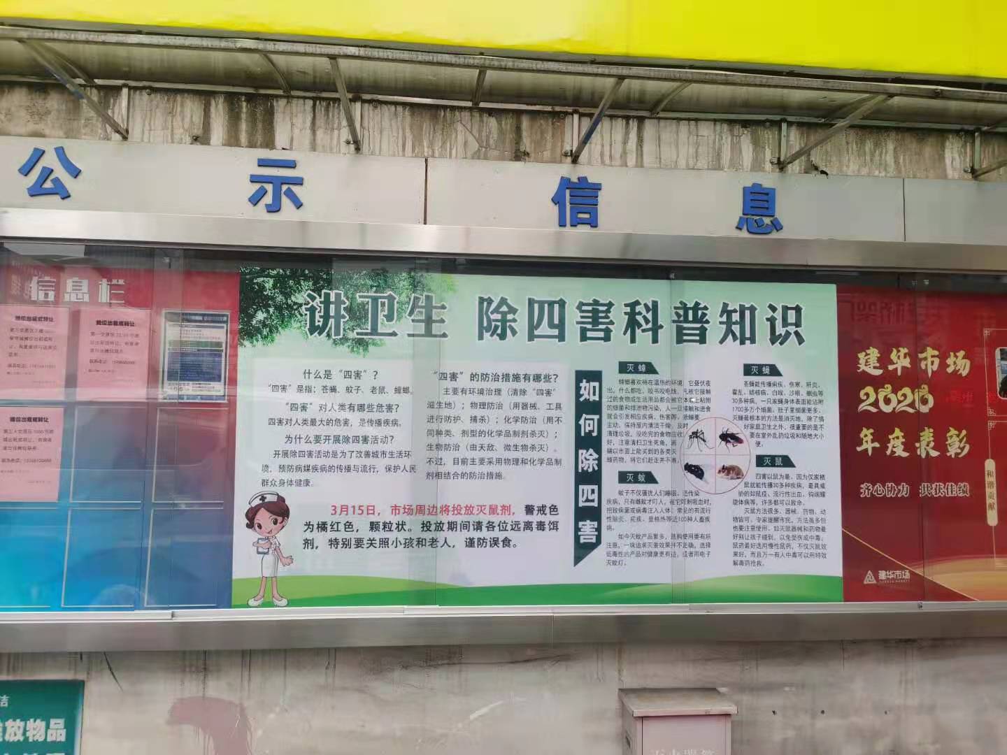 尊龙凯时市场开展春季灭鼠行动