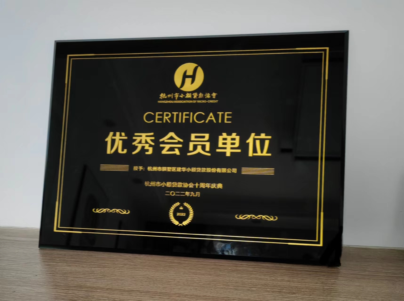       尊龙凯时小贷荣获杭州市小额贷款协会“优秀会员单位”称号